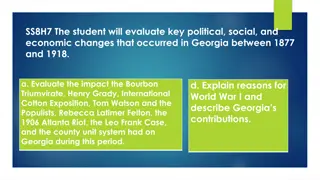 Key Political, Social, and Economic Changes in Georgia (1877-1918)