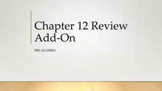 Pre-Algebra Chapter 12 Review: Problem-Solving and Cost Estimation