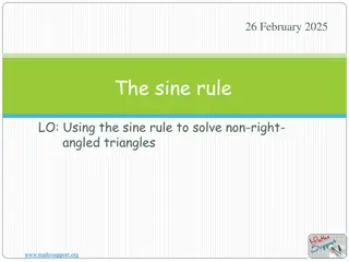 The Sine Rule for Solving Triangles
