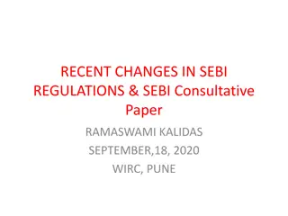 Recent Changes in SEBI Regulations and COVID-Induced Concessions