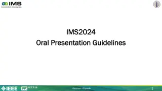 Recommended Guidelines for IMS2024 Podium Presentations
