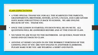 Online PE Class Expectations & Burpee Challenge