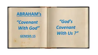 ABRAHAMs God's Covenant & New Beginnings - Transformation Towards Heavenly Kingdom Life!