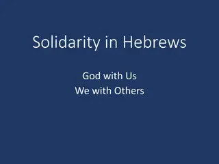 Solidarity in Hebrews