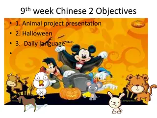 week Chinese 2 Objectives