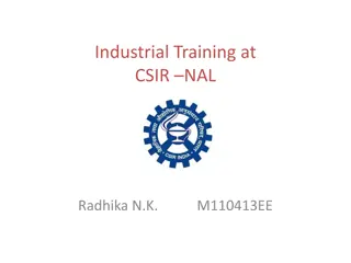 Industrial Training at CSIR NAL - Premier Aerospace Research Institute