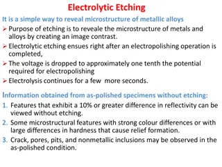 Electrolytic Etching