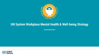 UN System Workplace Mental Health & Well-being Strategy