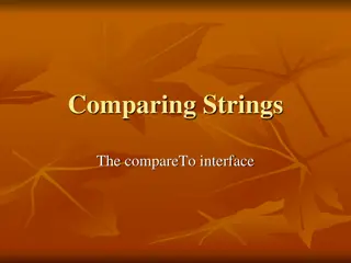 Comparing Strings