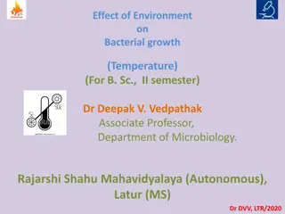 Effects of Temperature on Bacterial Growth