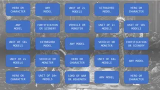 Hobby Bingo PowerPoint Instructions for 2021