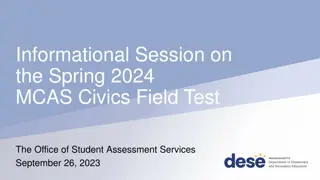MCAS Civics Field Test Overview