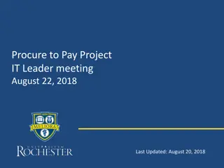 Procure to Pay Project IT Leader Meeting