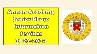 Senior Phase Maths Study Sessions 2023-2024
