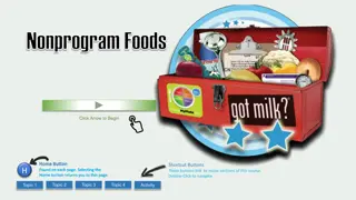 Nonprogram Foods Definition and Regulation
