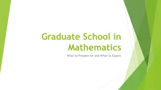 Preparing for Graduate Studies in Mathematics
