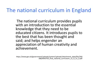 The national curriculum in England