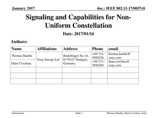 NUC Signaling and Capabilities Proposal