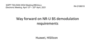 NR-U BS Demodulation Requirements and CG-UCI Simulation Assumptions