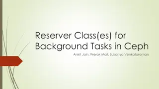 Developing Reserver Class for Background Tasks in Ceph System