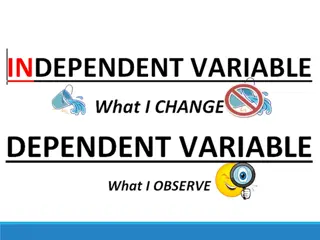Variables in Scientific Investigations