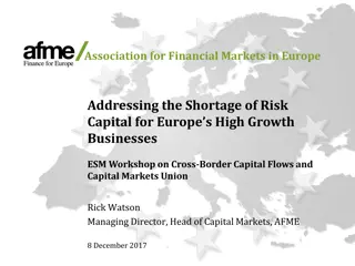 Addressing the Shortage of Risk Capital for Europe's High Growth Businesses