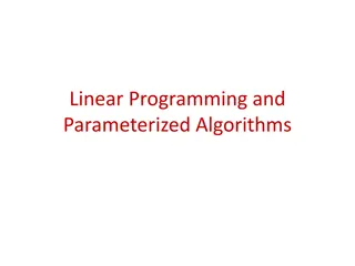 Linear Programming and Algorithms