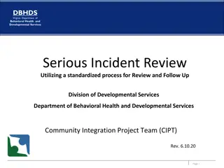 Serious Incident Review