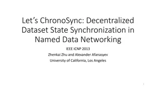 Decentralized Dataset State Synchronization in Named Data Networking