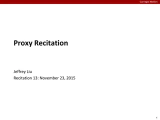 Proxy Recitation