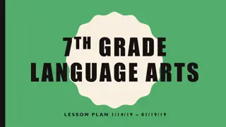 7th GRADE LANGUAGE ARTS