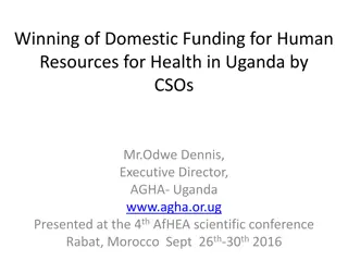Winning Domestic Funding for Human Resources in Uganda by CSOs