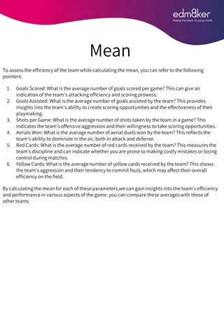 Calculating Team Efficiency in Sports