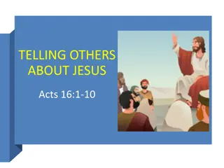 TELLING OTHERS ABOUT JESUS