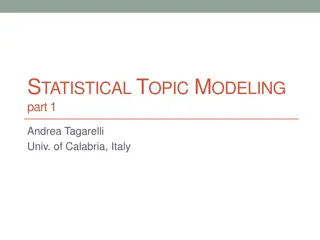 STATISTICAL TOPIC MODELING