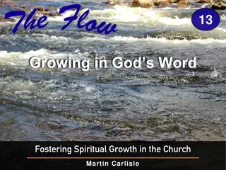 Growing in God’s Word