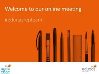 Welcome to our online meeting