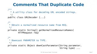 Decoding URL Encoded Strings Utility Class