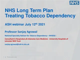 NHS Long-Term Plan - Tobacco Dependence Treatment Strategies