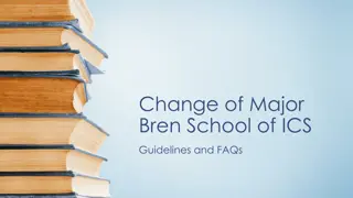 Change of Major Guidelines at Bren School of ICS