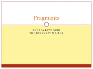 Sentence Fragments and Their Types