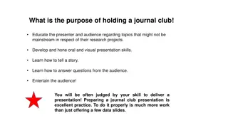 Mastering Journal Club Presentations