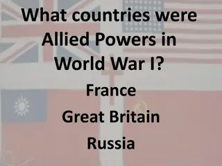 World War I: Allied Powers, Causes, and Impact