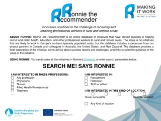 Innovative Solutions for Recruiting and Retaining Professional Workers in Rural and Remote Areas