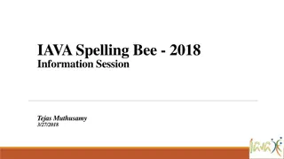 Prepare for Success at IAVA Spelling Bee