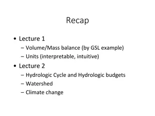 Hydrologic Studies and Watershed Analysis