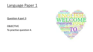 Language Paper 1: Question 4 Analysis - Atticus' Character Impression