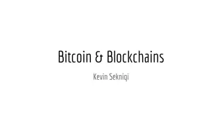 Bitcoin, Blockchains, and the Vision of David Chaum