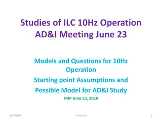 ILC 10Hz Operation Study & Questions for Lumi Production
