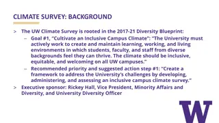 UW Climate Survey: Cultivating Inclusive Campus Climate